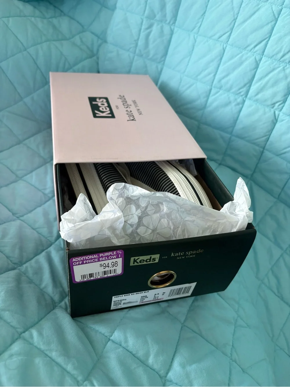 ♠️ Cute Black and White Sneakers by Keds X Kate Spade - Picture 2 of 8